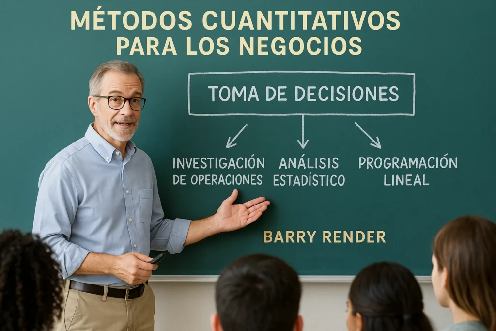 Métodos Cuantitativos Para Los Negocios Barry Render 1 Profesor explicando métodos cuantitativos para los negocios de Barry Render