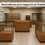 Tienda con mostradores para negocios en Puebla