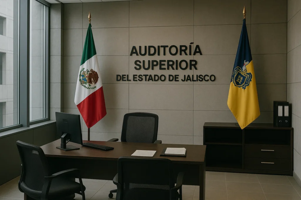 Oficina de la Auditoría Superior del Estado de Jalisco con enfoque en transparencia