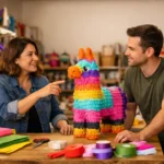 Ejemplo visual de nombre para negocio de piñatas aplicado a un emprendimiento creativo