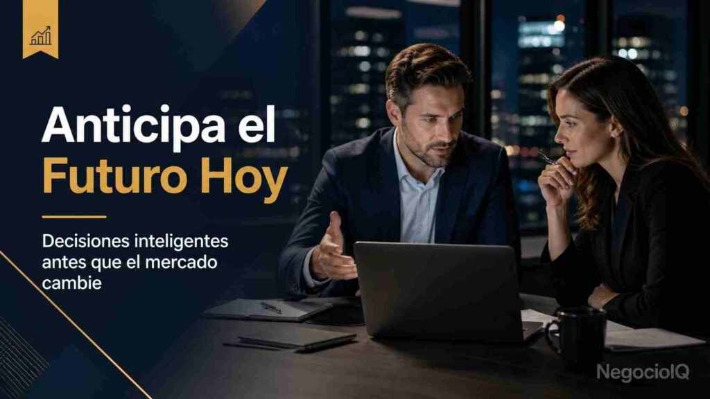 anticipación estratégica en negocios aplicada en oficina moderna