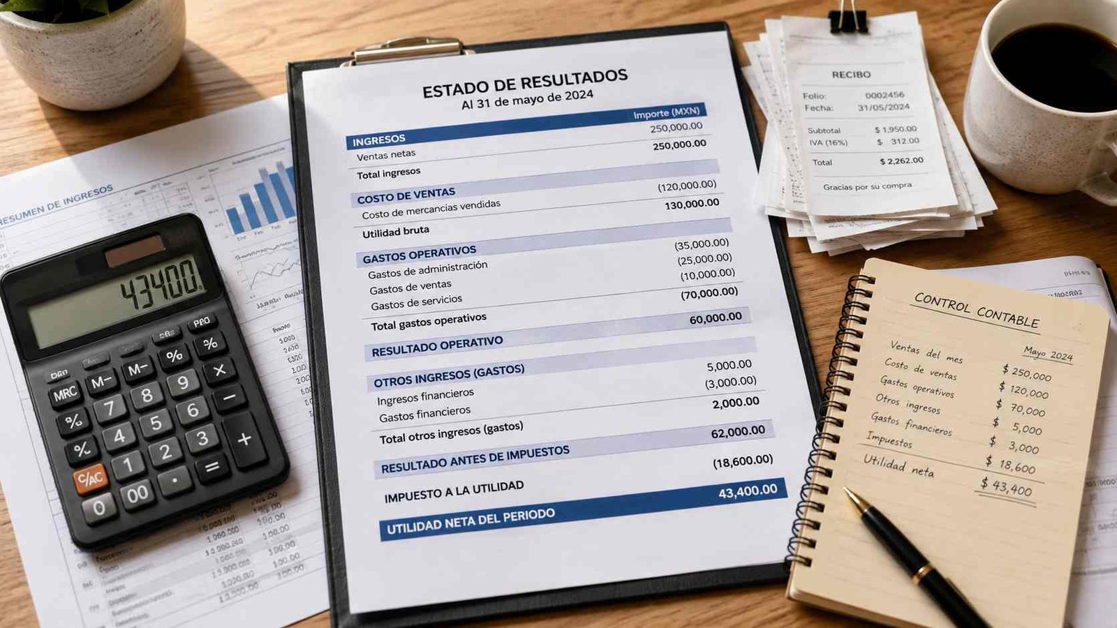 Estado de resultados contabilidad: qué es y cómo hacerlo 1 Estado de resultados en contabilidad con ingresos, gastos y utilidad de un negocio.