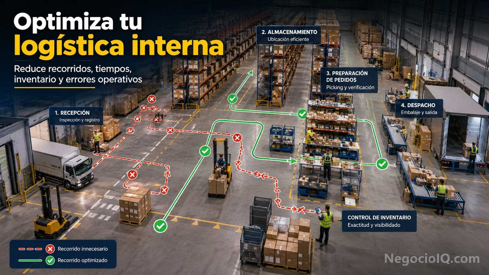Optimización de la logística interna mediante flujos eficientes de almacén